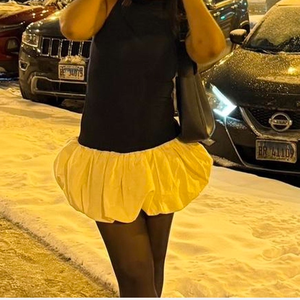 Oh Polly size 6 Turtleneck Drop Waist Bubble Dress